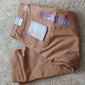 NWT Coleman Fleece Lined Brown Pants, 36x30